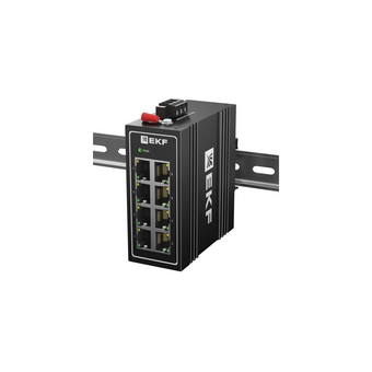  Коммутатор промышленный неуправляемый EKF TSX-U-8T U-8T 8 портов 10/100Base-T(X) RJ45 монтаж на DIN-рейку TSX 