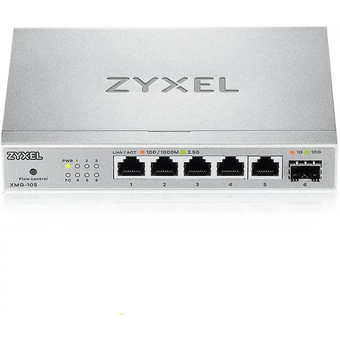 Коммутатор неуправляемый Zyxel XMG-105-ZZ0101F (L2) 5x2.5Гбит/с 1SFP+ 