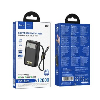  Аккумулятор внешний резервный HOCO Q53 Skillful PD65W power bank 12000mAh черный 