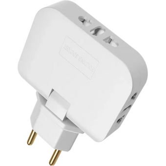  Тройник DEFENDER TA-05 (99112) 3 розетки, белый 