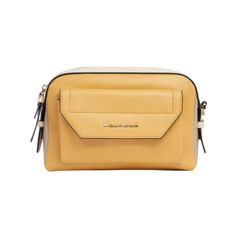  Сумка Piquadro Circle BD6468W92/GBE женская, кожа, желтый/бежевый 