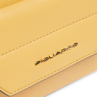  Сумка Piquadro Circle BD6468W92/GBE женская, кожа, желтый/бежевый 