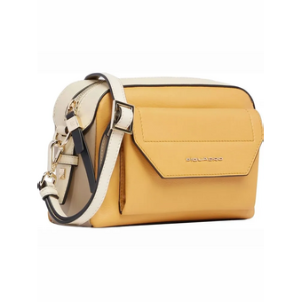  Сумка Piquadro Circle BD6468W92/GBE женская, кожа, желтый/бежевый 