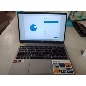  УЦ Ноутбук Tecno MegaBook K15SDA (71003300493) Ryzen 5 7430U 16Gb SSD512Gb AMD Radeon Graphics 15.6" IPS WUXGA (плохая упаковка, замена мат.платы) 