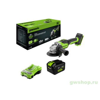  УШМ Greenworks GD24AG (3200207CUH) с АКБ и ЗУ 