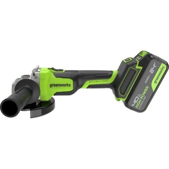  УШМ Greenworks AG590 (3201007CUB) с АКБ и ЗУ 