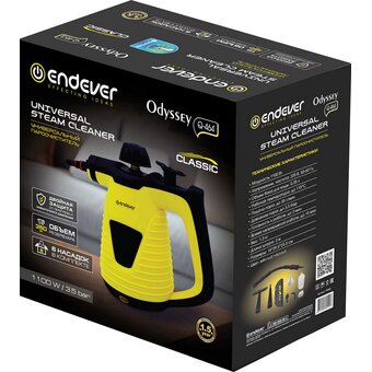  Пароочиститель ENDEVER Odyssey Q-464 желтый/черный 