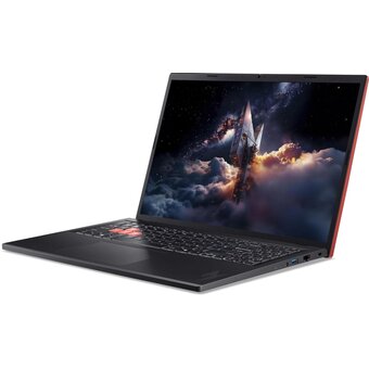  Ноутбук Acer Nitro Lite 16 NL16-71G-539D (NH.DAECD.002) Core 5 210H/16Gb/SSD512Gb/RTX4050 6Gb (45W)/16"/IPS/WUXGA/1920x1200/180Hz/NoOS/Black/1.95kg 