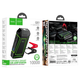  Power bank Hoco QS1 Spring Car Emergrncy Start-up 10000mAh Black 