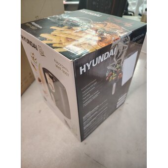  УЦ Аэрогриль Hyundai HYF-2057 черный/золотистый (плохая упаковка, потертости на корпусе, нет решетки и документации) 