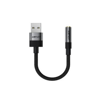  Переходник ACEFAST J13 USB-A to 3.5mm audio converter Black 