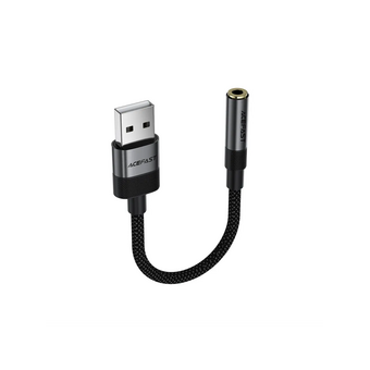 Переходник ACEFAST J13 USB-A to 3.5mm audio converter Black 