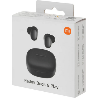  Наушники Xiaomi TWS Redmi Buds 6 Play чёрный BHR8776GL РСТ 