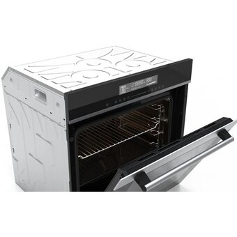  Духовой шкаф Hyundai HEO 6773 IX черный/нерж 