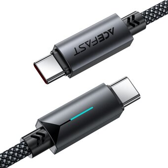  Кабель ACEFAST C19-03 USB-C to USB-C 60W fast charging data cable Black 