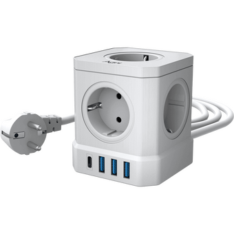  Сетевой фильтр AGNI TP-VE4U5E-2m-white 