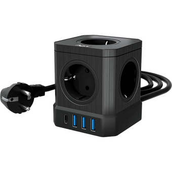  Сетевой фильтр AGNI TP-VE4U5E-2m-black 