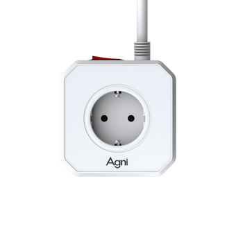  Сетевой фильтр AGNI TP-VE4U5E-2m-white 