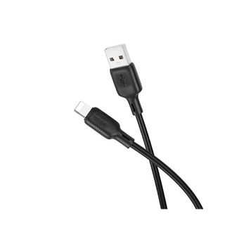  Кабель BOROFONE BX113 Lenny silicone charging data cable IP (L-2M) Black 