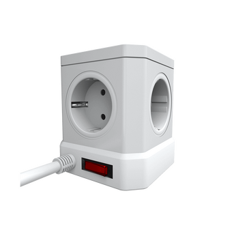  Сетевой фильтр AGNI TP-VE4U5E-2m-white 