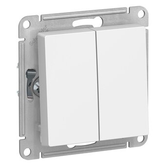  Переключатель Systeme electric AtlasDesign ATN001365 2-клавишный сх.6/2, 10АХ, механизм, лотос 