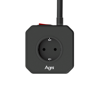  Сетевой фильтр AGNI TP-VE4U5E-2m-black 