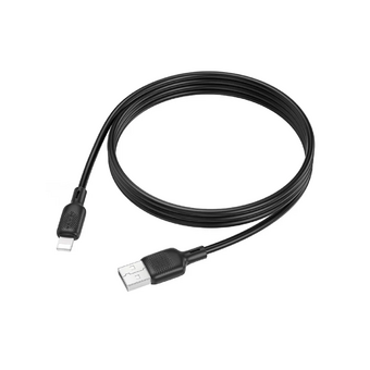  Кабель BOROFONE BX113 Lenny silicone charging data cable IP (L-2M) Black 