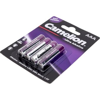  Батарейка AAA Camelion LR03-4BL Ultra Alkaline (14985) 