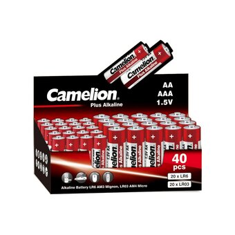  Батарейка AA+AAA Camelion LR06+LR03-40Box Plus Alkaline (14981) 