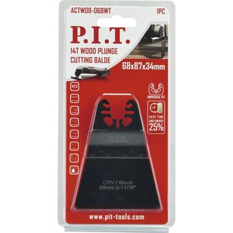  Пильная насадка по дереву P.I.T. ACTW08-068WT 68мм 14T 