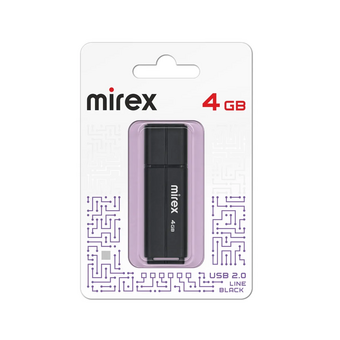  USB-флешка Mirex 13600-FMULBK04 4GB Line Black 