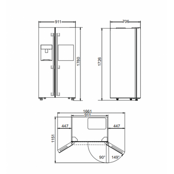 Холодильник Kaiser KS 90500 RS N 