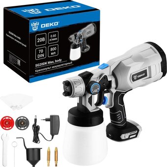  Краскопульт аккумуляторный DEKO SG20DK Max (083-1134) 