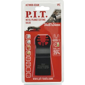  Пильная насадка по металлу P.I.T. ACTW08-034M 34мм 