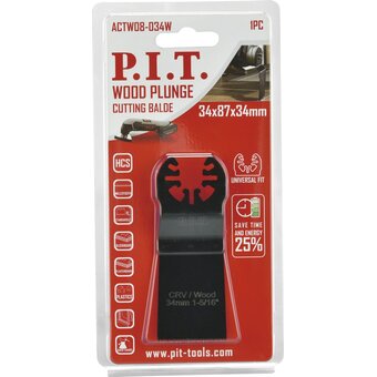  Пильная насадка по дереву P.I.T. ACTW08-034W 34мм 