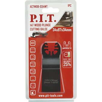  Пильная насадка по дереву P.I.T. ACTW08-034WT 34мм 14T 