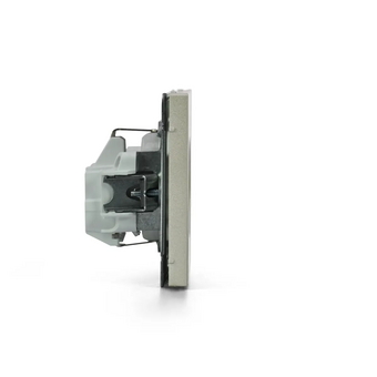  Розетка Systeme electric Artgallery GAL000545S с заземлением со шторками, 16А, механизм, быстрозажимные клеммы, шампань 