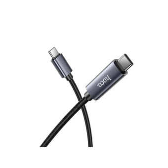  Дата-кабель HOCO X112 Favor 60W screen display charging data cable Type-c to Type-c Black 