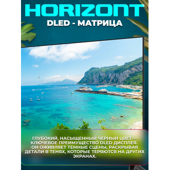  Телевизор Horizont 24H25B черный 