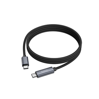  Дата-кабель HOCO X112 Favor 60W screen display charging data cable Type-c to Type-c Black 