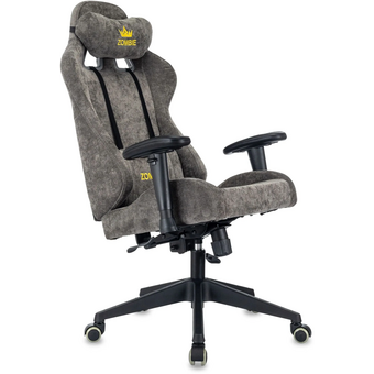  Кресло игровое Zombie 51 серый Light-19 крестов. пластик 