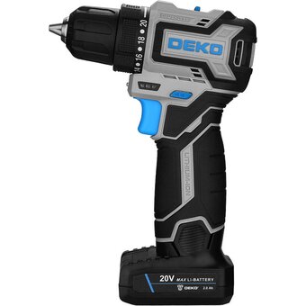  Дрель-шуруповерт Deko Sharker 20V Pro (084-1035) 