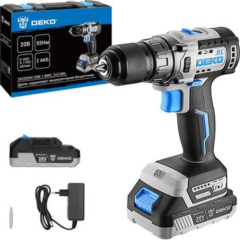  Дрель-шуруповерт Deko ZKCD20V ONE+ (084-1003) 