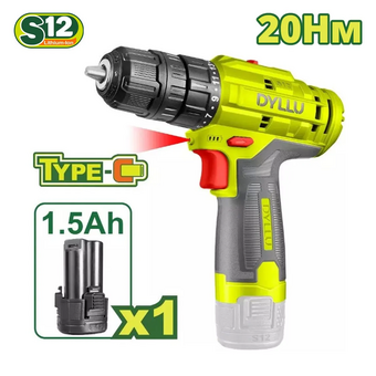  Дрель-шуруповерт Dyllu DTCDS520 