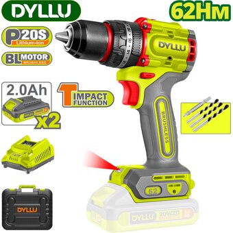  Дрель-шуруповерт Dyllu DTCDP6281 