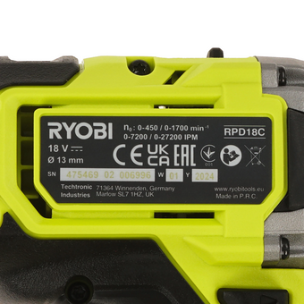  Дрель-шуруповерт Ryobi RPD18C1-242S (5133006524) 