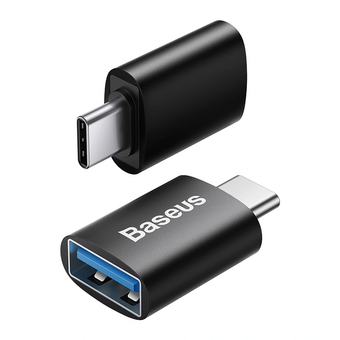  Сетевой адаптер Baseus ZJJQ000001 Ingenuity Series Mini OTG Adaptor Type-C to USB-A 3.1 Black 