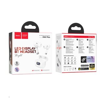  Наушники Hoco EQ2 Plus thought true wireless BT headset white 