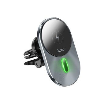  Автодержатель Hoco CA91 Magic magnetic wireless fast charging car holder black 