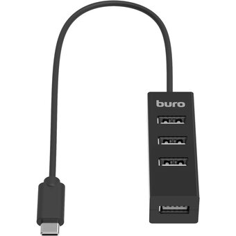  Разветвитель USB-C Buro BPH-C-1906 (BU-USBC-HUB-4U20) 4порт черный 
